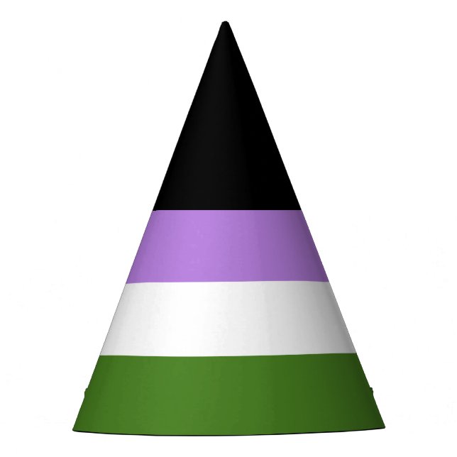 Gorro De Fiesta Bandera de Orgullo Queer (Anverso)