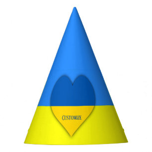Gorro De Fiesta Bandera de Ucrania azul Thunder_Cove