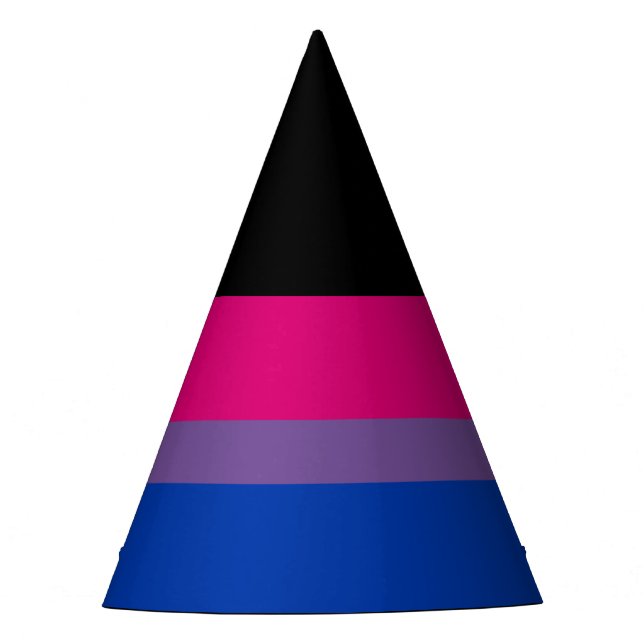 Gorro De Fiesta Bandera del Orgullo Bisexual (Anverso)
