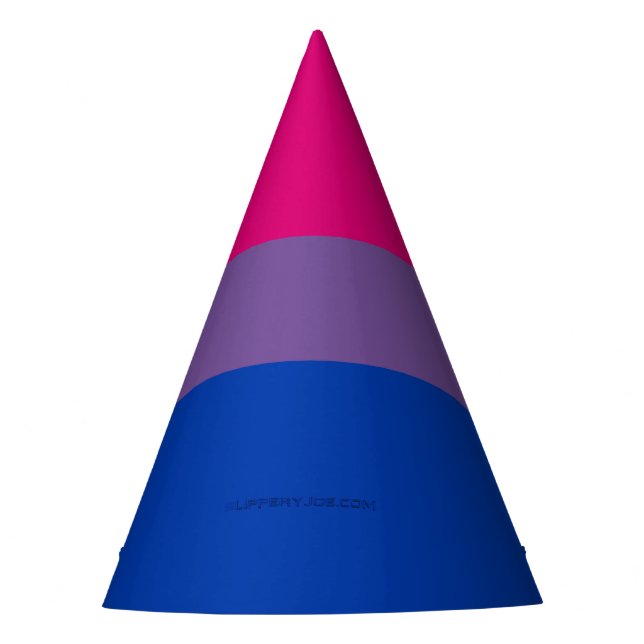 Gorro De Fiesta Bandera del Orgullo Bisexual de SlipperyJoe lavand (Anverso)