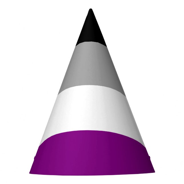 Gorro De Fiesta Bandera del orgullo de asexualidad (Anverso)
