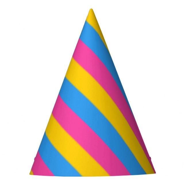 Gorro De Fiesta Bandera del orgullo pansexual caído (Anverso)