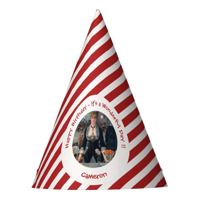 Gorro De Fiesta Bar Manet en la colección de Fiestas Folies-Bergèr (Anverso)