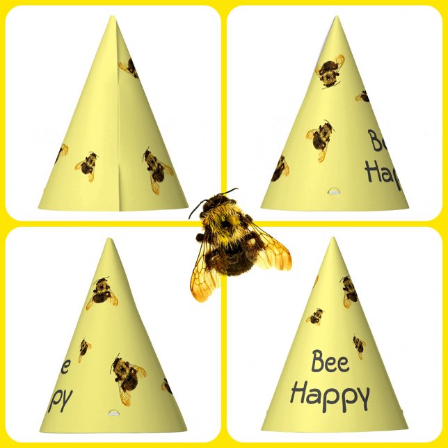 Gorro De Fiesta Bee Happy Birthday Bumblebee (Subido por el creador)