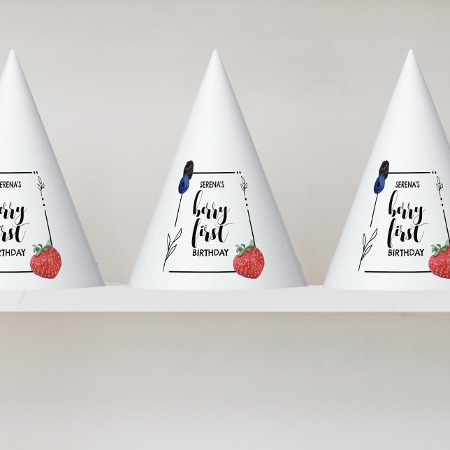 Gorro De Fiesta Berry First | 1 cumpleaños | Fiesta mixto de Berry (Subido por el creador)