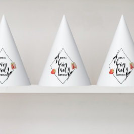 Gorro De Fiesta Berry First | 1 cumpleaños | Fresa | Moderno
