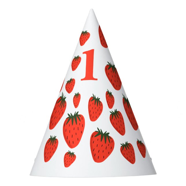 Gorro De Fiesta Berry First Strawberry (Anverso)