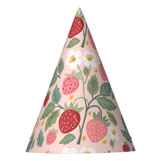 Gorro De Fiesta Berry First Strawberry Bouquet Birday (Anverso)