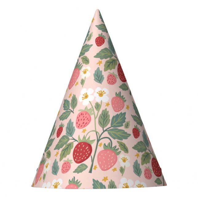 Gorro De Fiesta Berry First Strawberry Bouquet Birday (Anverso)