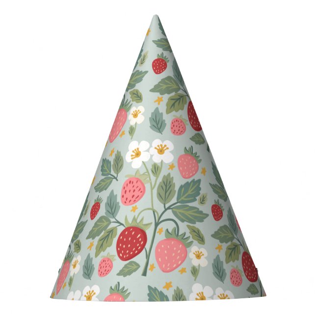 Gorro De Fiesta Berry First Strawberry Bouquet Birday (Anverso)