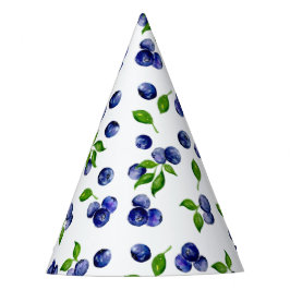 Gorro De Fiesta Berry Sweet Birthday Blueberries Watercolor Cute