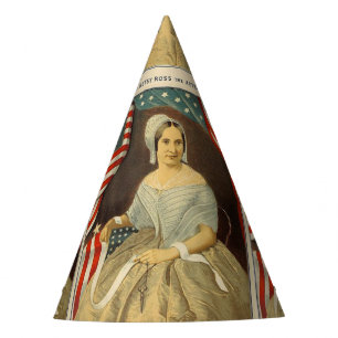 Gorro De Fiesta Betsy Ross: Primer retrato vintage de la bandera e