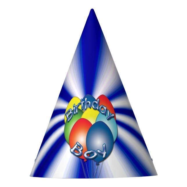 Gorro De Fiesta Birday Boy Blue (Anverso)