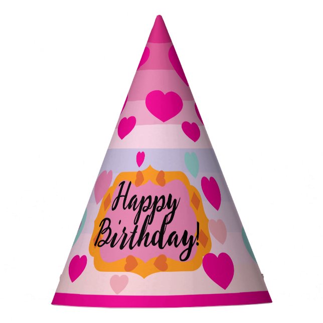 Gorro De Fiesta Birthday hats for guests! (Anverso)