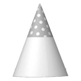 Gorro De Fiesta Bloque de color blanco gris claro de Moda festiva