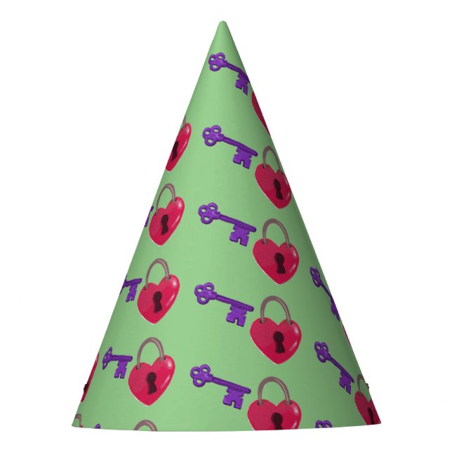 Gorro De Fiesta Bloqueo de amor + tecla (Anverso)