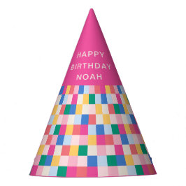 Gorro De Fiesta Bloques multicolores de reproducción