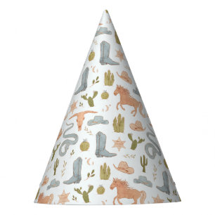 Gorro De Fiesta Blue Cowboy Western Birday