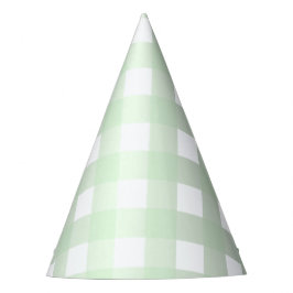 Gorro De Fiesta Blue Mint GIngham Baffalo Check