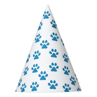 Gorro De Fiesta Blue Pawprints