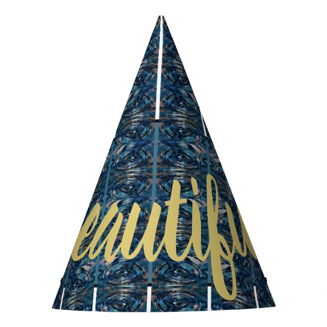 Gorro De Fiesta Blue Stripe Hermoso Poeta Hatsby Adiela Akoo - (Anverso)