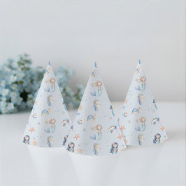 Gorro De Fiesta Blue Under the Sea Mermaid Birthday