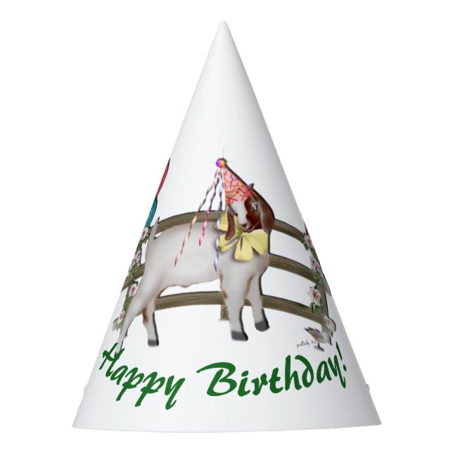 Gorro De Fiesta Boer Goat Birthday Party (Anverso)