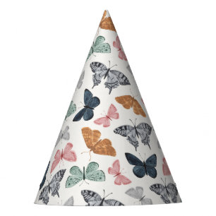 Gorro De Fiesta Boho Butterfly Encantado Jardín Cumpleaños