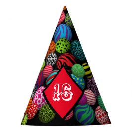 Gorro De Fiesta Bolas Multi-Impresión