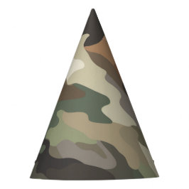 Gorro De Fiesta Bold Camouflage Design Festive Party Hat