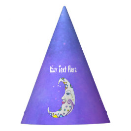 Gorro De Fiesta Bonito Crescent Moon Abstract Shapes Purple