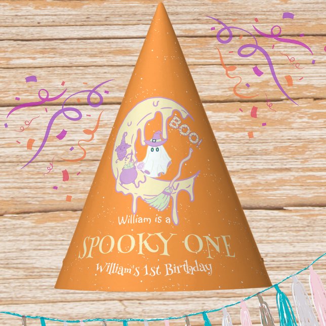 Gorro De Fiesta Boo Pequeño Fantasma Un Primer Cumpleaños De Hallo (Subido por el creador)