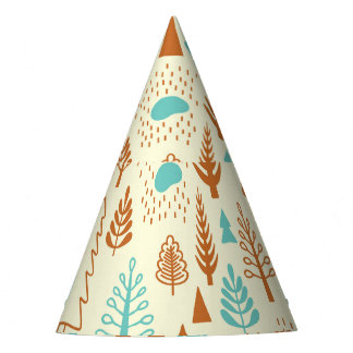 Gorro De Fiesta Bosque Vintage: Patrón natural eterno.