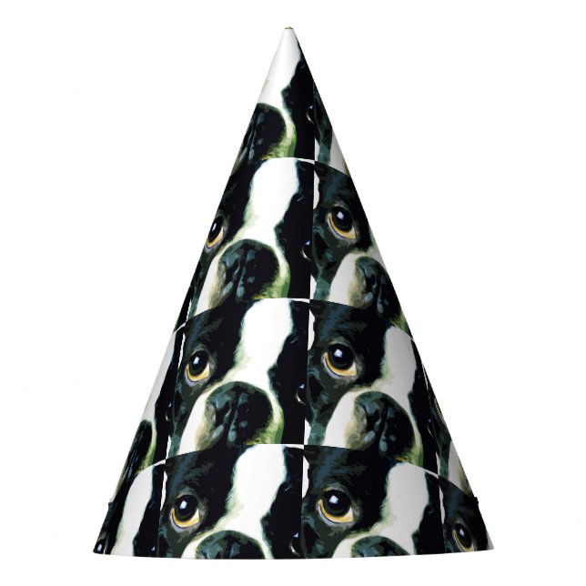 Gorro De Fiesta Boston grande moderna Terrier (Anverso)