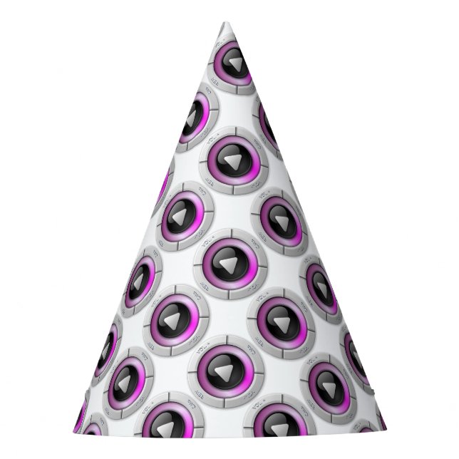 Gorro De Fiesta Botón Reproducir (Anverso)