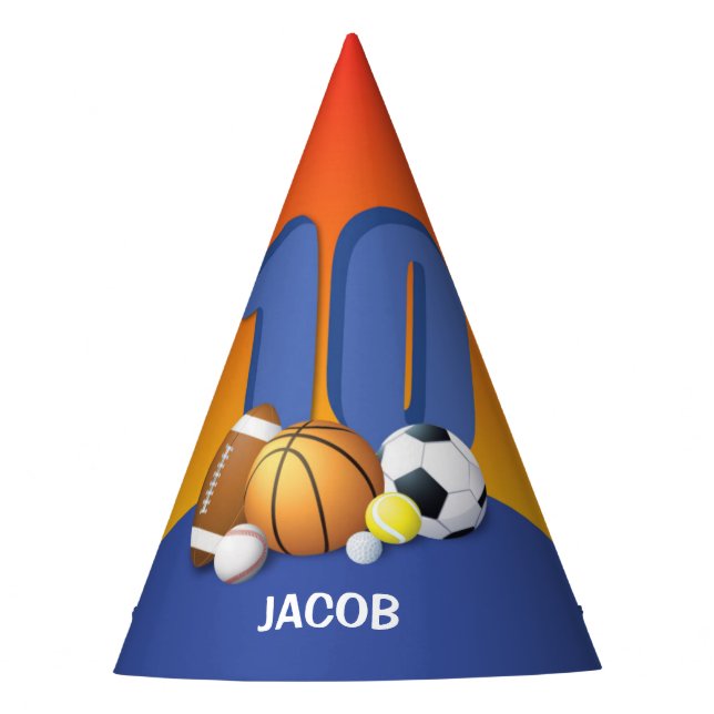 Gorro De Fiesta Boy 10.º Balls Deportiva (Anverso)