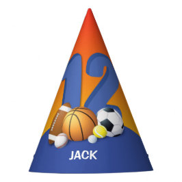 Gorro De Fiesta Boy 12th Birthday Sports Balls