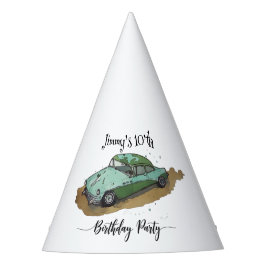 Gorro De Fiesta Boys birthday party with two toned sedan