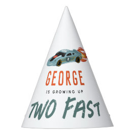 Gorro De Fiesta Boys Cute Two Fast 2nd Birthday Racing Car