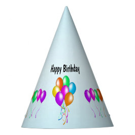 Gorro De Fiesta Brillantes globos de cumpleaños diversos colores e