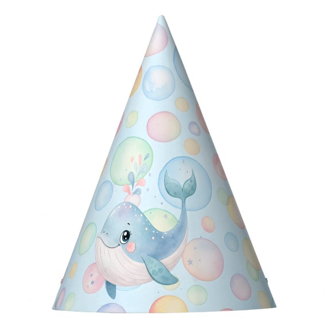 Gorro De Fiesta Bubbles & Fins Children's Birthday Bubbles (Anverso)
