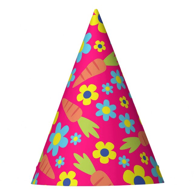 Gorro De Fiesta Bunny Rabbit Easter Spring Birday Party (Anverso)