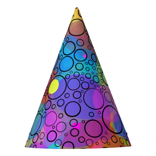 Gorro De Fiesta Burbujas arcoiris II (Anverso)