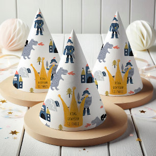 Gorro De Fiesta Caballeros y dragones   Rey de cuento de hadas