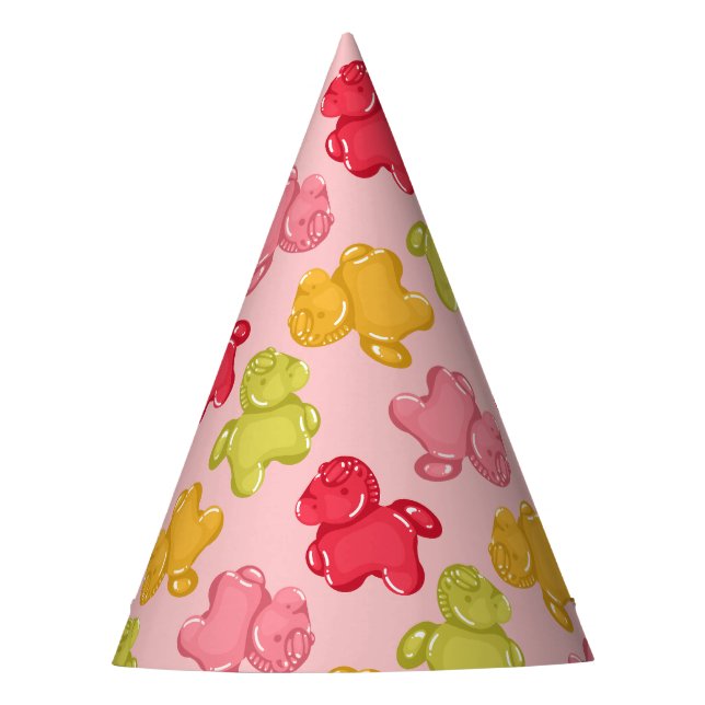 Gorro De Fiesta Caballo Gomoso Fruta Tropical Rosa (Anverso)