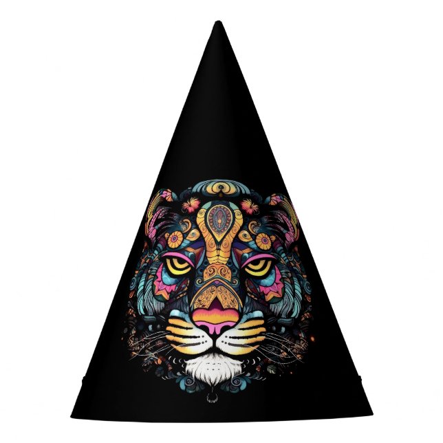 Gorro De Fiesta Cabeza de Tigre  (Anverso)