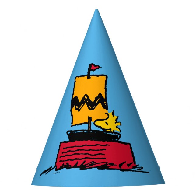 Gorro De Fiesta Cacahuetes | Barco de vela de Woodstock Snoopy Dis (Anverso)