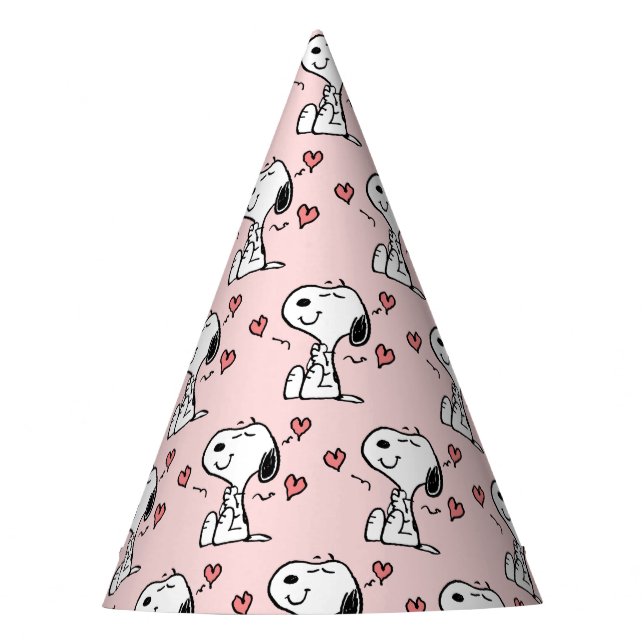 Gorro De Fiesta Cacahuetes | Corazones Snoopy (Anverso)