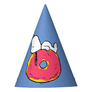 Gorro De Fiesta Cacahuetes Donut rosado Snoopy