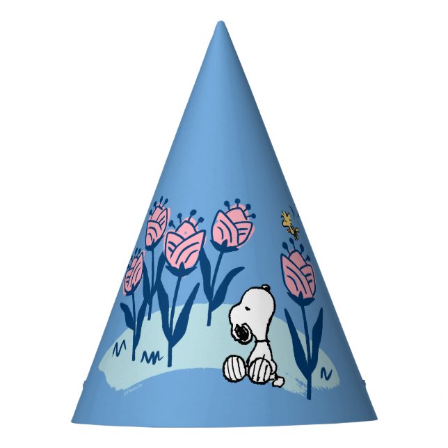 Gorro De Fiesta Cacahuetes | Jardín de flores Snoopy & Woodstock (Anverso)